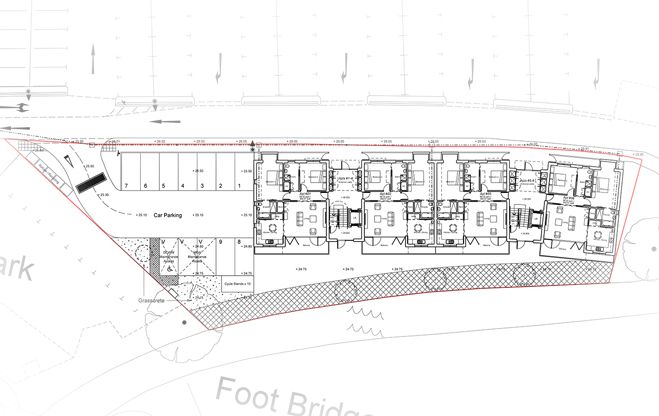 Site Plan for Plot Apartment 7 Plas Dorlan